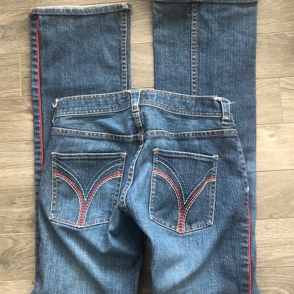 FCUK + Vintage Rainbow-Bottom straight-leg size 6 - Picture 2 of 3